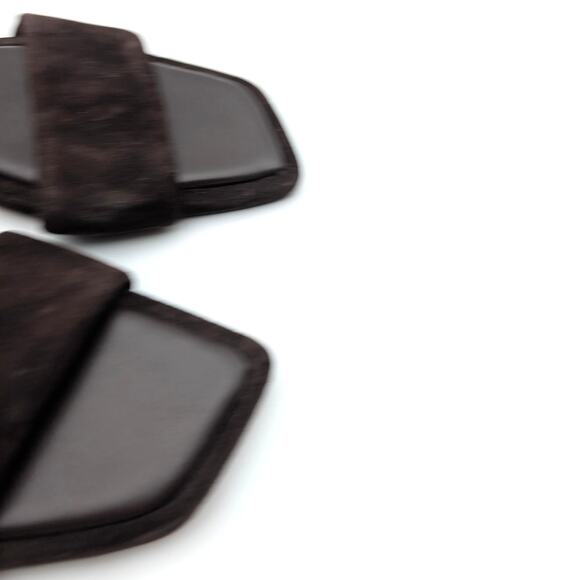 Steve Madden Lumina Open Toe Slide Sandals Women's Brown Suede Size US9.5 EU40 - Picture 10 of 12